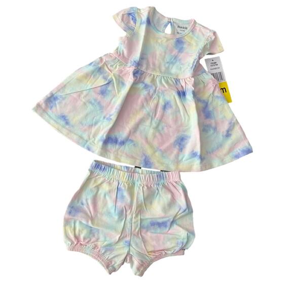 Pekkle Baby Rainbow Purple Infant 4 piece Set Size 6 Months NEW - Picture 5 of 6